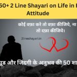 2 Line Shayari on Life in Hindi Attitude