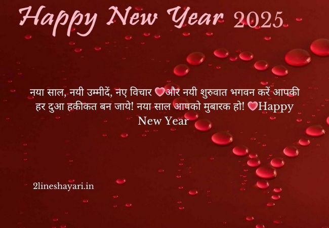 New Year My Love Shayari in Hindi