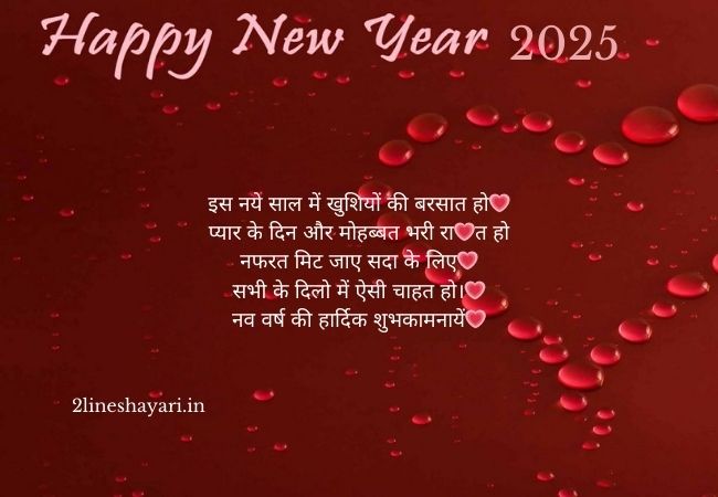 New Year My Love Shayari in Hindi